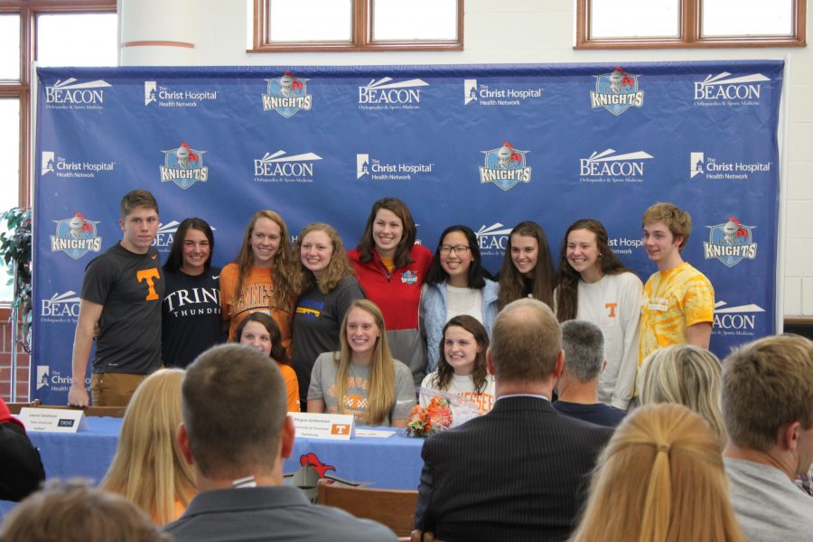 Athletes commit to college