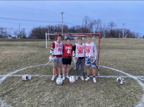 Varsity Captains (from left to right) Riley Platter, Mason Smith, A.J. Johnson, and Nick Hoying.