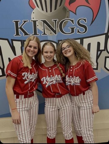 Mia McFaline (left), Ayla Steele (middle), and Bella Bradds (right) pose for a great season