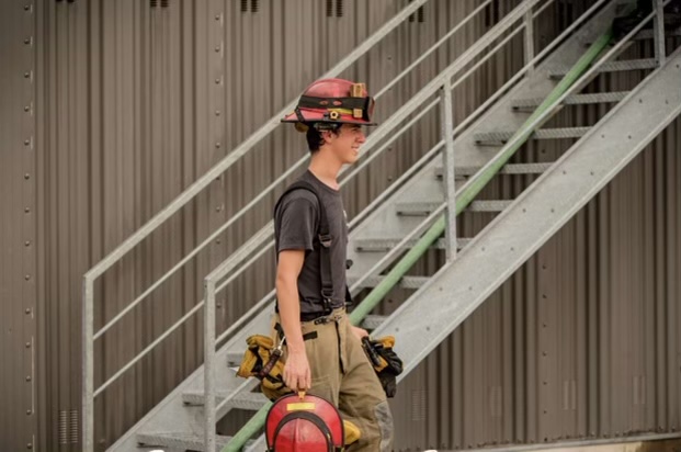 Stevie Fisher pushes through in training as a firefighter to pursue his passion.