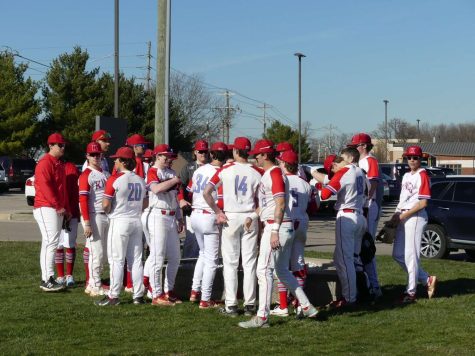 The baseball players in their uniforms get ready to have a great practice.   Photo credit: Faith Rudowski