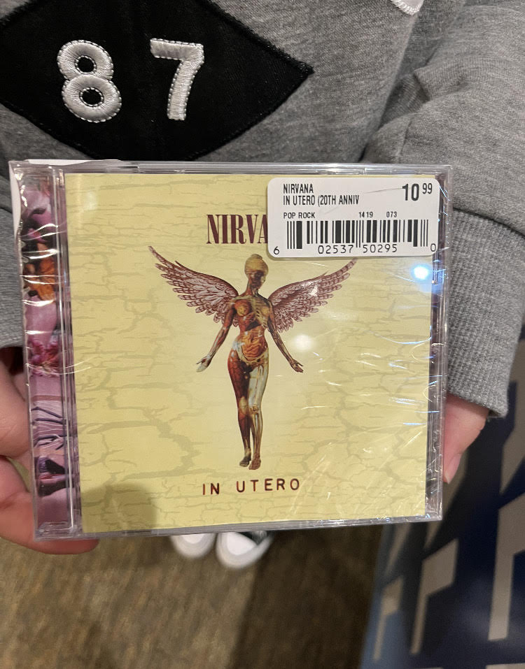 A 2023 In Utero CD being sold in stores. 