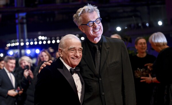 Wim Wenders and Martin Scorsese at the Oscars, 2024